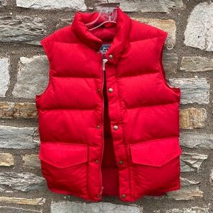 WOOLRICH Red Puffy Down Vest